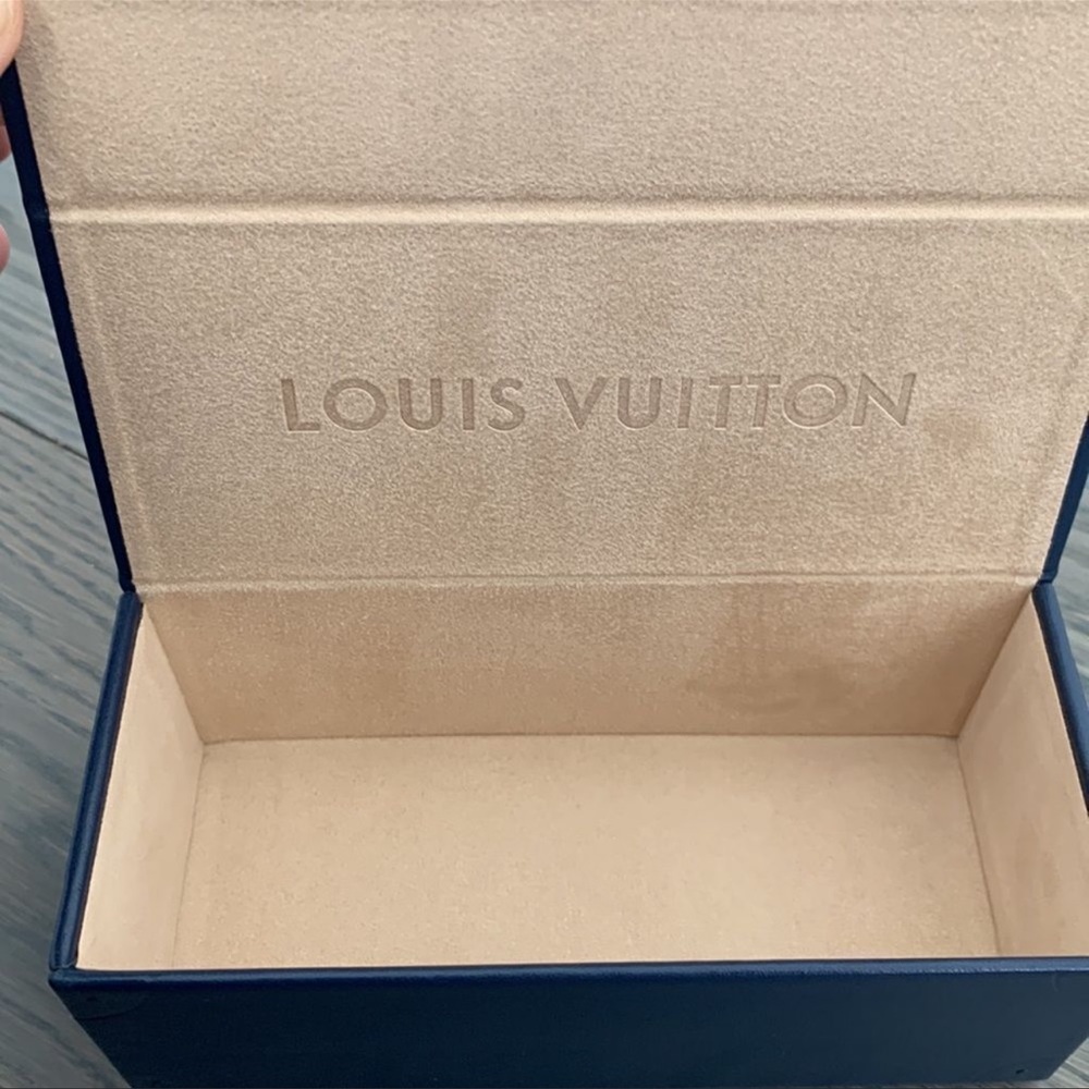 Louis Vuitton Sunglasses Case + Storage Box & Ribbon